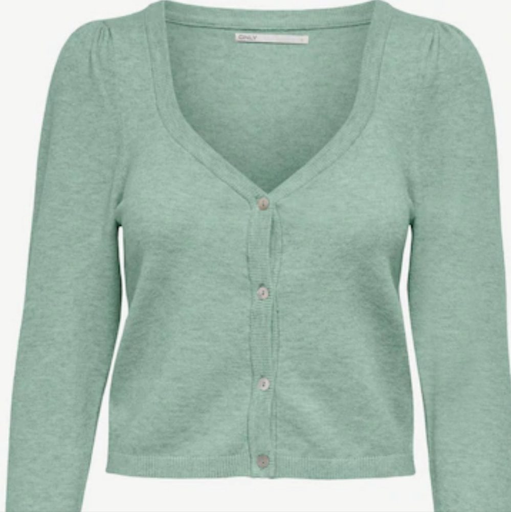 ONLY Women's Mint Green Cardigan